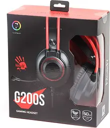 Ігрова гарнітура Bloody A4Tech G200S Black Red (G200S Black+Red) - мініатюра 6