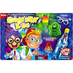 Безпечний навчальний набір для проведення дослідів "CHEMISTRY KIDS" Danko Toys CHK-01-01-04U Укр Вид 1