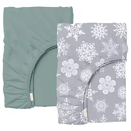 Набір простирадло на резинці 80х160 ASHMIN SNOWFLAKES COSAS (4822052379622)