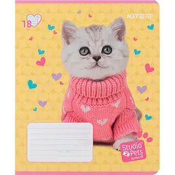 Набір зошитів Kite Studio Pets А5 в лінійку 18 аркушів 20 шт. (SP24-237) - мініатюра 2