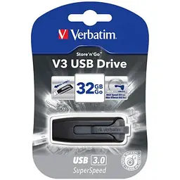 USB флеш накопичувач Verbatim 32GB Store 'n' Go Grey USB 3.0 (49173) - мініатюра 5