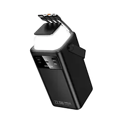 Зовнішній акумулятор BOROFONE BJ65B High 22.5W+PD20W+four-cables power bank(80000mAh) Black (6941991122057) - мініатюра 4