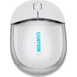 Миша Canyon OnClick 24 BT/ Wireless Transparent/White (CNS-CMSW24W) - мініатюра 5