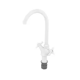 Змішувач для кухні Plamix Pablo-275 white PM0669, Білий - мініатюра 3