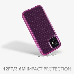 Протиударний чохол з антимікробним покриттям Tech21 Evo Check для iPhone 12 Mini (5.4") Mystical Fuchsia - мініатюра 7