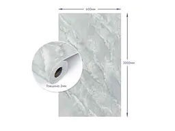 Самоклеюча PET плитка в рулоні STICKER WALL 600 * 3000 * 2мм SW-00001700 - мініатюра 4