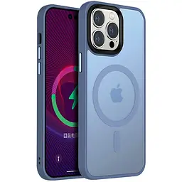 Чохол Ummi Colorful with MagSafe для Apple iPhone 14 Pro Max (6.7) Блакитний / Sierra Blue