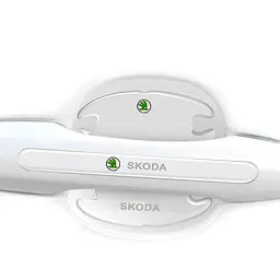 Комплект захисних плівок Нано під ручки авто (відбійник на дверях) Skoda 8 шт