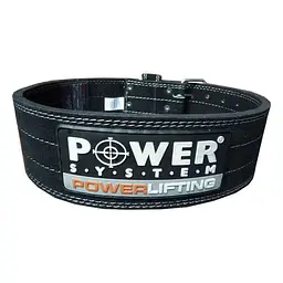 Пояс для важкої атлетики Power System PS-3800 PowerLifting, чорний - S