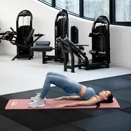 Килимок (мат) для фітнесу Queenfit NBR 1,5см рожевий - мініатюра 2
