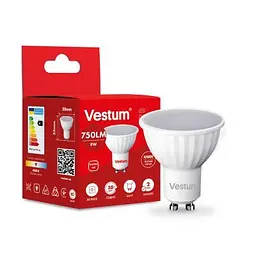 Лампочка Vestum LED MR16 8W 4100K 220V GU10 (1-VS-1508) - мініатюра 2
