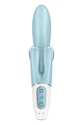 Вібратор-кролик Satisfyer Touch Me 20 см блакитний - мініатюра 6