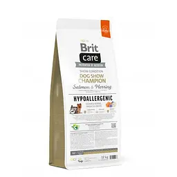 Сухий корм Brit Care Dog Hypoallergenic Dog Show Champion для виставкових собак, з лососем і оселедцем, 12 кг - мініатюра 3