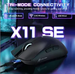 Мишка ігрова бездротова Attack Shark X11se black - мініатюра 4