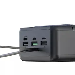 Зовнішній портативний акумулятор XO PR158 50000 mAh 22.5W чорний - мініатюра 4