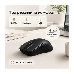 Мишка Thunderobot ML6Pro Tri-mode Black (6932066315788) - мініатюра 2