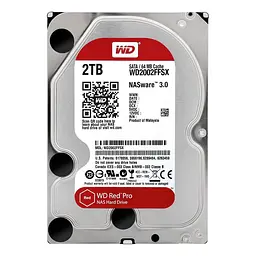 Накопичувач HDD WD SATA 2.0TB Red Pro NAS 7200rpm 64MB (WD2002FFSX)