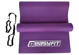 Килимок для йоги та фітнесу EasyFit ПВХ (PVC) Фіолетовий (EF-1918-V) - мініатюра 2