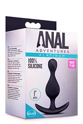 Анальна пробка Anal Adventures Platinum 12 см (чорний) - мініатюра 5