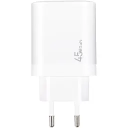 Зарядний пристрій XoKo 1xUSB-C PD45W + 1xUSB QC3.0 GaN white (XK-QC-450) - мініатюра 6