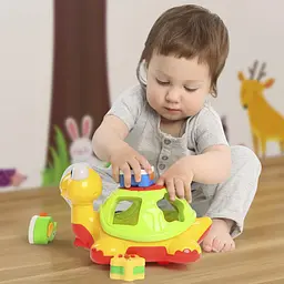 Каталка-сортер Kiddieland Черепаха-знайко, укр. мова (053470) - мініатюра 7