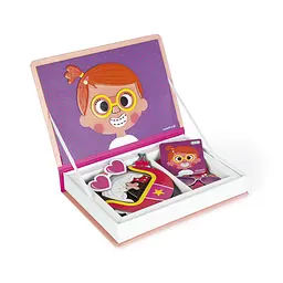 Магнітна книга Смішні обличчя дівчат 55ел Janod det0017717 - мініатюра 4