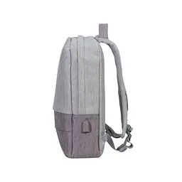 Рюкзак для ноутбука RivaCase 15.6" 7562 grey/mocha anti-theft (7562Grey/Mocha) - мініатюра 3