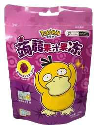Желейні цукерки Yizhi Pokemon Konjac Juice Jelly Grape 120г
