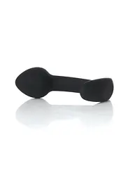 Анальна пробка - Silicone Black Curved Plug S - мініатюра 4