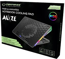 Підставка для ноутбука Esperanza 19" Alize Notebook RGB Black (EGC101) - мініатюра 2