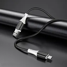 Дата кабель Borofone BX79 USB to MicroUSB (1m) Чорний - мініатюра 3