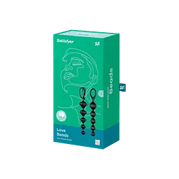 Анальні ланцюжки Satisfyer Love Beads Silicone, 20.5х3.4 см, чорний - мініатюра 2