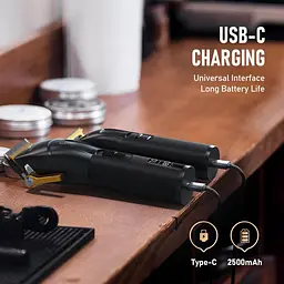 Професійні машинки для стриження волосся SUPRENT для чоловіків, USB-C перезаряджуваний тример для волосся і тример T-Blade Б/в - мініатюра 4
