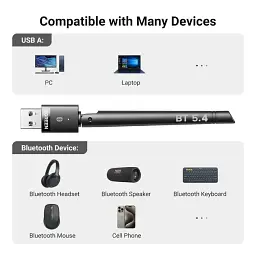 USB Bluetooth-адаптер Ugreen Bluetooth 5.4 CM749 передавач для комп'ютера ноутбука Black (35059) - мініатюра 7