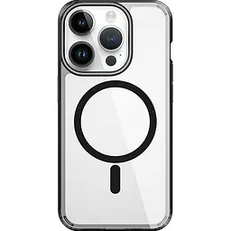 Чохол WiWU Magnetic Crystal Case для Apple iPhone 15 Pro Transparent/Black [96963] - мініатюра 2