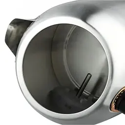 Електрочайник з термометром із нержавіючої сталі Domotec MS-7849 з об'ємом 1.7 л електричний мережевий чайник дисковий із контролем температури води для дому 1850-2200 Вт Сріблястий - мініатюра 7