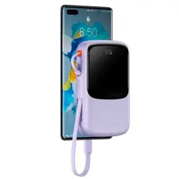 Портативна батарея Baseus Qpow Digital Display 10000 mAh 15W Type-C Edition 2022 Edition PPQD050005 Purple - мініатюра 3