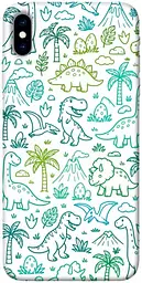 TPU чохол Demsky Dino pattern для Apple iPhone X (5.8")
