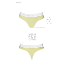 Спортивні трусики-стрінги Passion PS007 PANTIES M, yellow - мініатюра 5