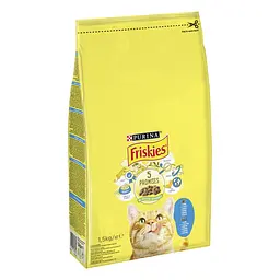 Сухий корм для котів Friskies з лососем та овочами 1.5 кг