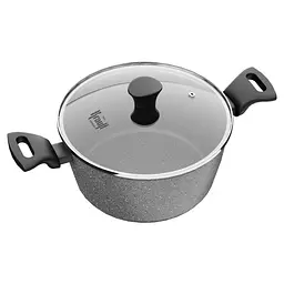 Набір каструль з ківшем 6,4л, 4,2л, 1,1 л Fry Power Krauff + Скляні склянки та терка прямокутна - мініатюра 3