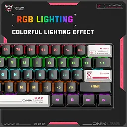Клавіатура Onikuma ігрова бездротова G-55X з RGB підсвіткою 3 режими підключення Bluetooth - мініатюра 5