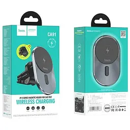 Автотримач HOCO Magic magnetic wireless fast charging CA91 |5W-15W Max| - мініатюра 5