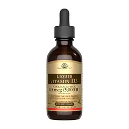 Рідкий вітамін D3 Liquid Vitamin D3 (Cholecalciferol) 125 mcg (5,000 IU) - 59 ml Natural Orange