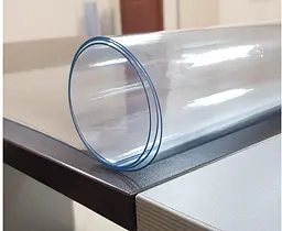 Гнучке (м'яке, рідке) скло скатертину на стіл Soft Glass 2.1х1.4м (товщина 2.0 м) Прозора - мініатюра 5