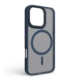 Чехол для Apple iPhone 16 Pro, Uniq MagCase, синий, противоударный, панель-накладка с MagSafe, ударопрочный TPU+PC, с магнитом MagSafe, поддержка полноценной беспроводной зарядки, ArmorStandart (ARM79507) - мініатюра 2