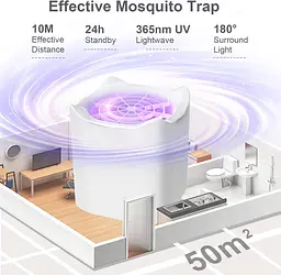 Thehomeuse Mosquito Killer Lamp, Електричний вбивця мух Fly Zapper Indoor - мініатюра 3