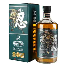 Віскі Shinobu 10 yo Blended Malt Japanese Whisky 43% 0.7 л у подарунковій упаковці - мініатюра 6