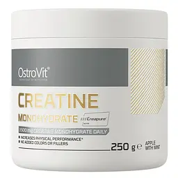 Креатин Creatine Monohydrate Creapure 250 грам Яблуко-м'ята OstroVit fit0023806