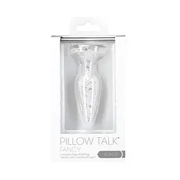 Анальна пробка Pillow Talk Fancy Luxurious Glass Anal Plug 10.1 см (прозорий) - мініатюра 8